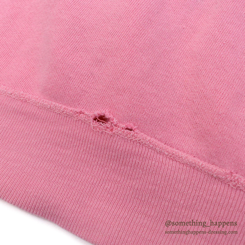 1960's INDIAN LAKE OHIO S/S SWEAT SHIRT / PINK...