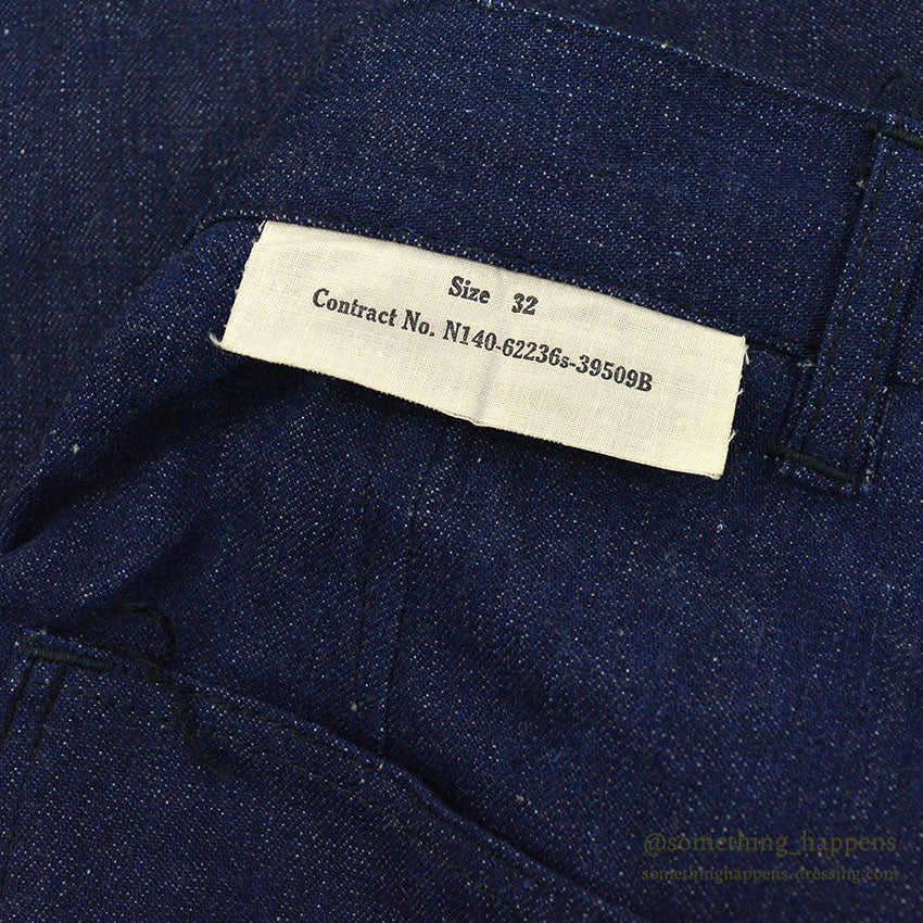 1940's~ DEADSTOCK U.S.NAVY DENIM TROUSERS ... W32