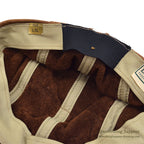 1980's LLBEAN CHESTNUT LEATHER CAP... L/XL