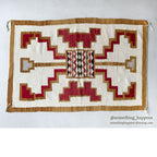 c.1940's NAVAJO RUG / RARE PATTERN / SMALL RUG IN RUG ... 128cm/74cm