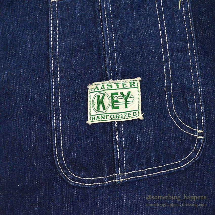 1950's MASTER KEY DENIM COVERALL / DARK...