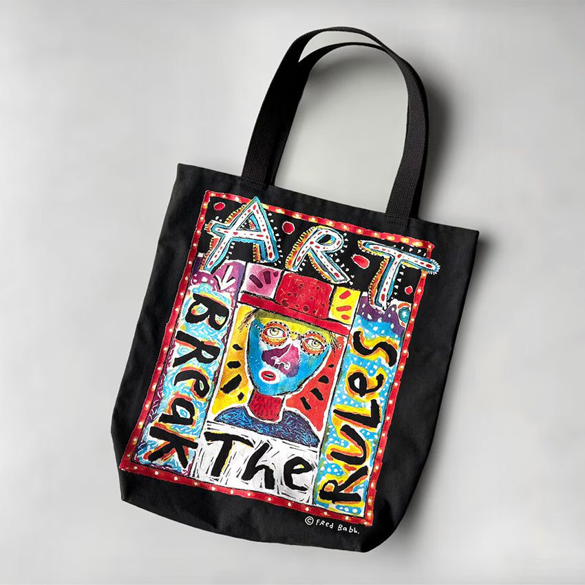 1990's STAFFORD BLAINE FRED BABB ART PRINT TOTE BAG...