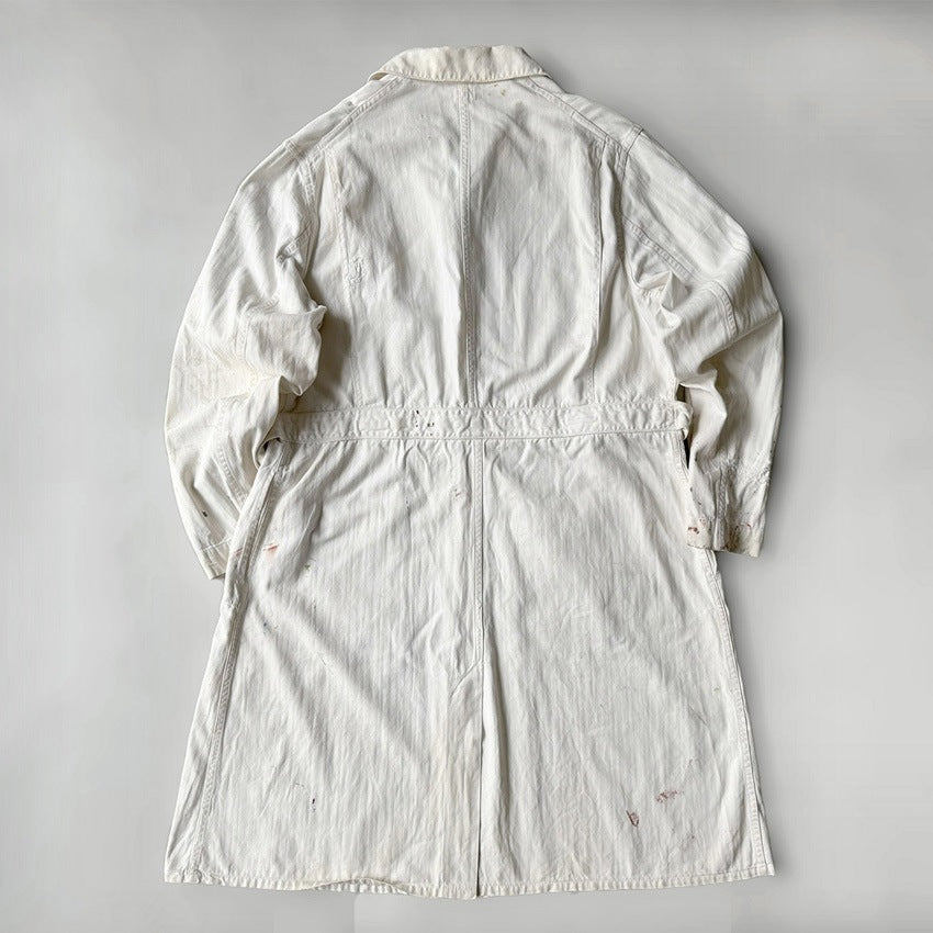 1950's~ PAINT SPLATTER HBT SERVICE COAT... 42