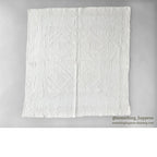 ANTIQUE RED / WHITE DOUBLE SQUARE PATCHWORK CRIB QUILT... 100cm/94cm