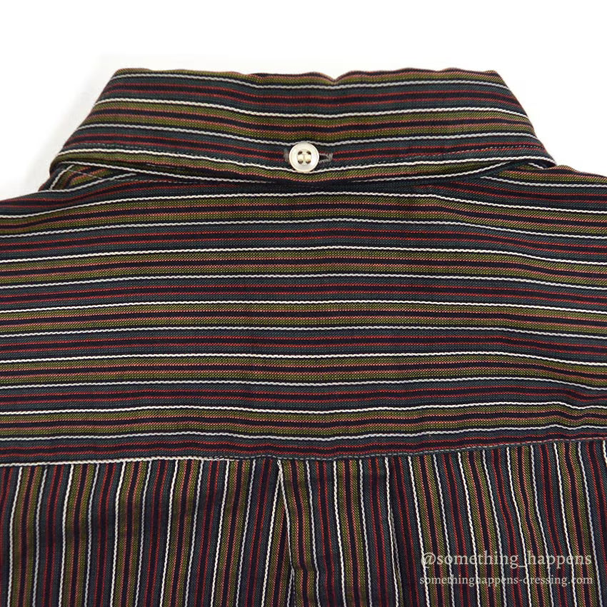 1960's TOWNCRAFT MULTI STRIPE B/D SHIRT...M