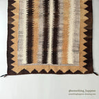 c.1940's NAVAJO RUG UNIQUE ZIGZAG PATTERN... 132cm/92cm