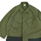 1960's USARMY JUNGLE FATIGUE JACKET / MODIFIED... LARGE-LONG