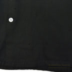~1960's BLACK RAYON GABARDINE SHIRT...L