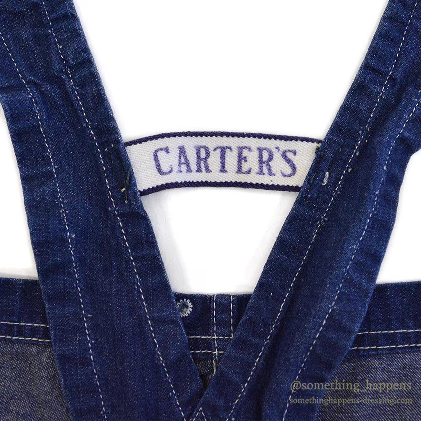 1950's CARTER'S DOUBLE KNEE DENIM OVERALL ... W44/L31