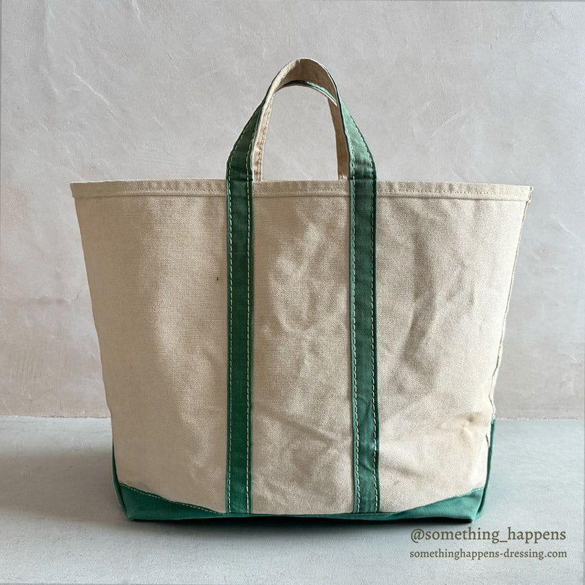 1970's LLBEAN BOAT AND TOTE GREEN / RARE COLOR...