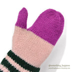 1960's HOME MADE HAND KNIT MITTENS 1...