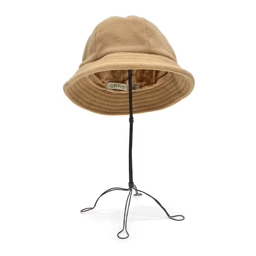 ORVIS BEIGE FLEECE BUCKET HAT...