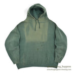 1960's OLD GREEN FADED SWEAT PARKA / BIG SIZE...