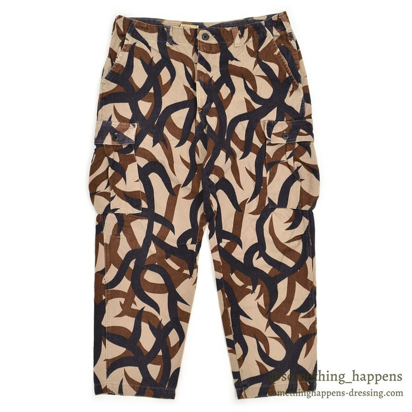 1990's BRIGADE QUARTERMASTERS ASAT CAMO PANTS / THICK COTTON... LR