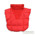 1980's EDDIE BAUER DOWN NECK WARMER / RED ...