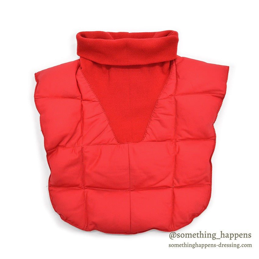 1980's EDDIE BAUER DOWN NECK WARMER / RED...