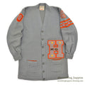 1950's ALBION AWARD SWEATER CARDIGAN / LONG ...