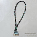 NATIVE AMERICAN SEED BEADS NECKLACE / WHIRLING LOGS...