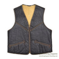 1960's POWR HOUSE SHEARLING WORK VEST...M