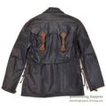 1960's~ EAST WEST MUSICAL INSTRUMENTS CO. LEATHER JACKET '' BACK PACK'' ...