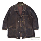 1990's DRIVER DOUBLE-BREASTED DENIM COVERALL...M