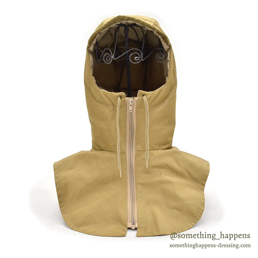 1980's EDDIE BAUER DOWN HOODIE NECK CAPE...M