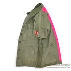 1950's USARMY UTILITY SHIRT MODIFIED FOR PERSONALIZED CYCLING SHIRT...