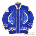 1960's FISH PATTERN COWICHAN SWEATER...