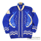 1960's FISH PATTERN COWICHAN SWEATER...