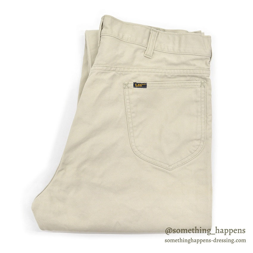 1960's~ Lee Leens ALL COTTON TWILL PANTS / ONLY WASHED ONCE ... W34/L34