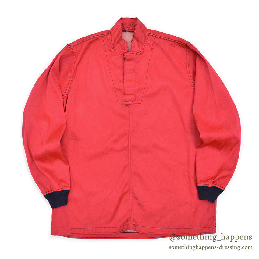 1960's U.S.NAVY JUMPER, IDENTIFICATION FLIGHT DECK SUMMER / RED ... M