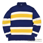 1980's GAP WIDE STRIPED COTTON TURTLE NECK TEE...XL