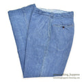 1960's UNKNOWN DENIM WORK TROUSERS / WESTERN COSTUME CO. ... W31/L31