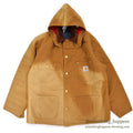 1990's DEADSTOCK CARHARTT DUCK COVERALL BLANKET LINED / WITH HOOD ... 46