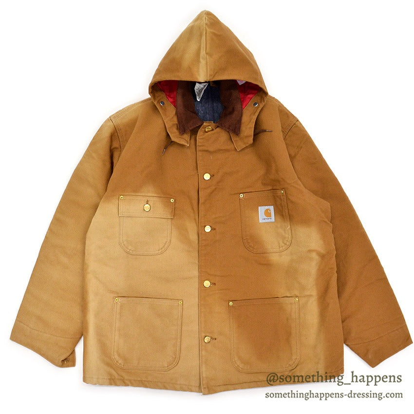 1990's DEADSTOCK CARHARTT DUCK COVERALL BLANKET LINED / WITH HOOD ... 46