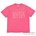 1990's ONEITA BOSTON T-SHIRT / PINK... L
