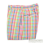 1970's DENHAM MULTICOLOR GINGHAM CHECK PANTS... W36/L28