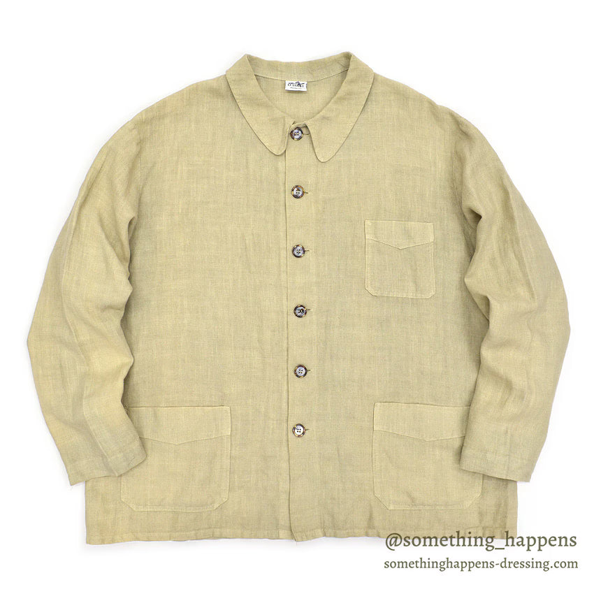 CP SHADES LINEN WORK JACKET / TAN ... L