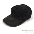 1990's EDDIE BAUER QUILTED CORDUROY CAP / BLACK...