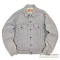 1980's Levi's 70506-0257 DENIM JACKET / GRAY... 44R