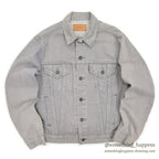 1980's Levi's 70506-0257 DENIM JACKET / GRAY... 44R