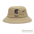 1990's ORVIS DOG EMBROIDERY HAT / TAN... L/XL