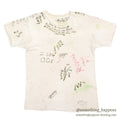 1970's FRUIT OF THE LOOM HAND MESSAGE AND DRAWN T-SHIRT ... M