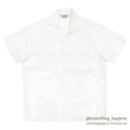 1960's DEADSTOCK TOWNCRAFT NYLON SEERSUCKER S/S SHIRT / WHITE ... L