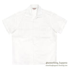 1960's DEADSTOCK TOWNCRAFT NYLON SEERSUCKER S/S SHIRT / WHITE ... L