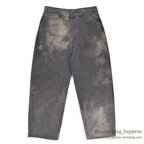1960's UNKNOWN BLACK FADED FRISCO PANTS ... W32/L27
