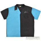 1980's KING LOUIE PROSPECT MOTORS TWO-TONE BOWLING SHIRT... XL