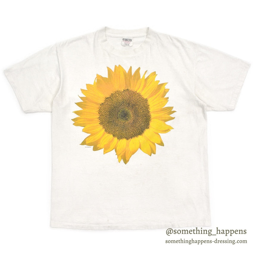 1990's ONEITA SUN FLOWER T-SHIRT...L