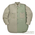 1940's WASHINGTON DEE CEE TWO-TONE HBT SHIRT / EXTREMELY RARE...