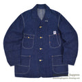 1950's~ BLUE GEM DENIM COVERALL / DARK AND EXCELLENT...